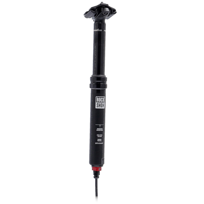 Load image into Gallery viewer, RockShox Unisex&#39;s Seatpost Reverb Stealth-Plunger Remote (Right/Above, Left/Below) 30.9 100mm Travel 2000mm (Includes Bleed Kit &amp; Matchmaker X Mount) C1 Telescopic, Black, 200mm - RACKTRENDZ
