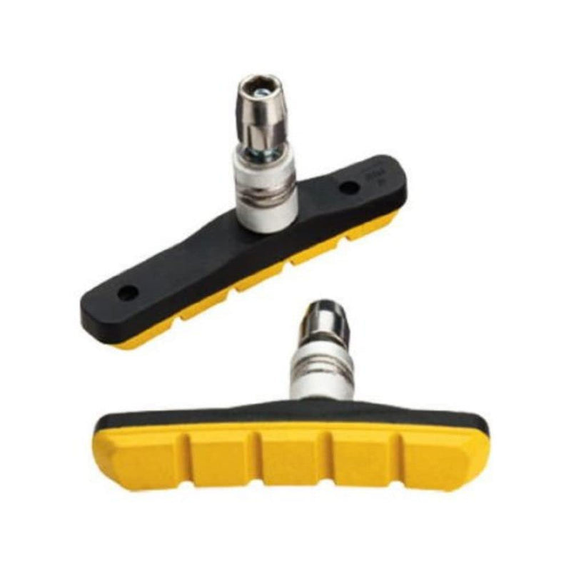 Load image into Gallery viewer, Jagwire Basics Comp Mountain XC Bicycle Linear Pull Brake Pads - Pair (Yellow) - RACKTRENDZ
