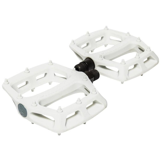 DMR V6 Pedals, 9/16" Plastic Platform White - RACKTRENDZ