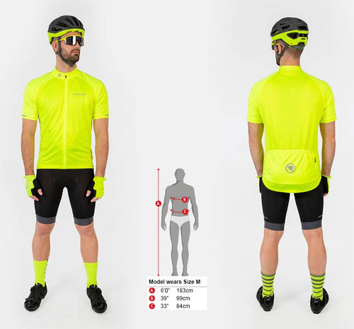 Endura Xtract Mens Short Sleeve Cycling Jersey Hi-Viz Yellow, Medium - RACKTRENDZ