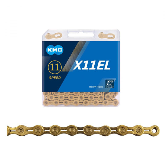 KMC X11EL-118L Bicycle Chain, Gold - RACKTRENDZ