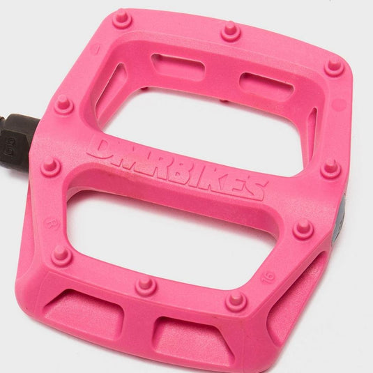 DMR V6 Pedals, 9/16" Plastic Platform Pink - RACKTRENDZ