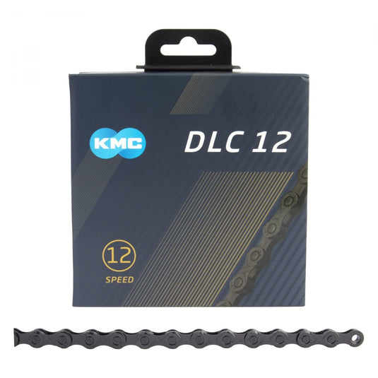 KMC DLC 12 X 126L, DLC/B Chain, Speed: 12, 5.2mm, Links: 126, Black - RACKTRENDZ