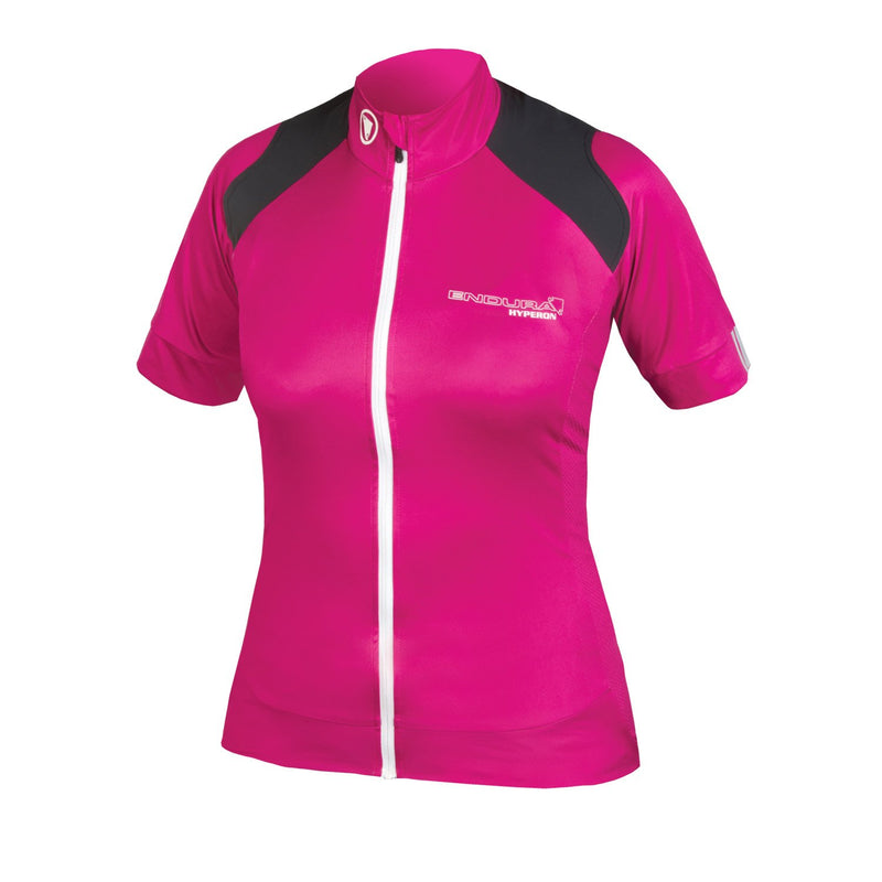 Load image into Gallery viewer, Endura Womens Hyperon Short Sleeve Cycling Jersey Cerise, X-Small - RACKTRENDZ
