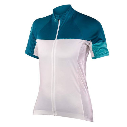 Endura Women's Hyperon Short Sleeve Cycling Jersey II White, X-Large - RACKTRENDZ