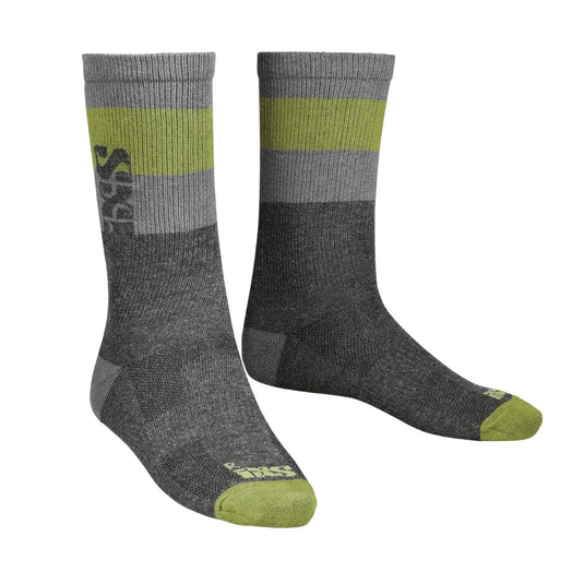 ixs Double socks, Olive, Small-Medium - RACKTRENDZ