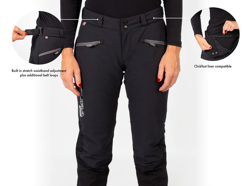 Load image into Gallery viewer, Endura Women&#39;s MT500 Freezing Point Cycling Pant Black, Small - RACKTRENDZ
