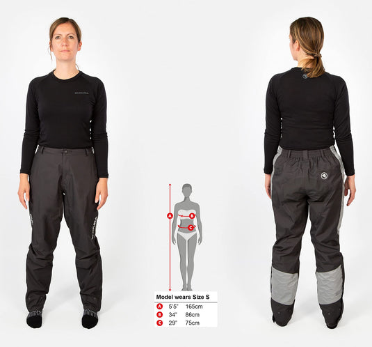 Endura Women's Urban Luminite Waterproof Pants Anthracite, X-Small - RACKTRENDZ