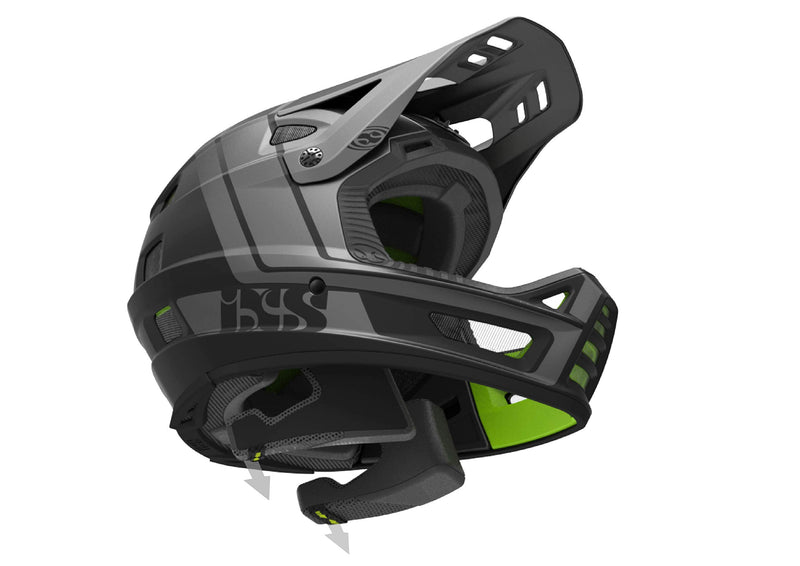 Load image into Gallery viewer, IXS Unisex Xact Evo Ocean Graphite (LXL)- Adjustable with ErgoFit 60-62cm Adult Helmets for Men Women,Protective Gear with Quick Detach System &amp; Magnetic Closure - RACKTRENDZ

