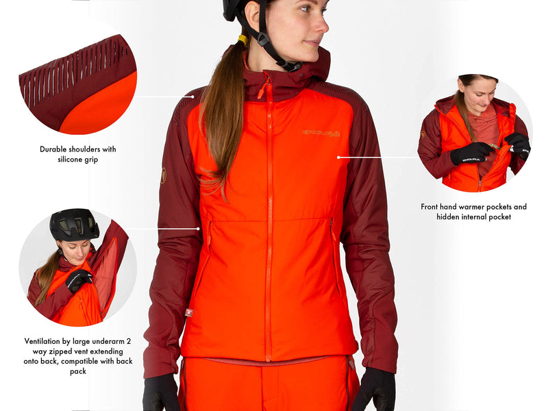 Load image into Gallery viewer, Endura Women&#39;s MT500 Freezing Point Cycling Jacket, Deep Teal, Medium - RACKTRENDZ
