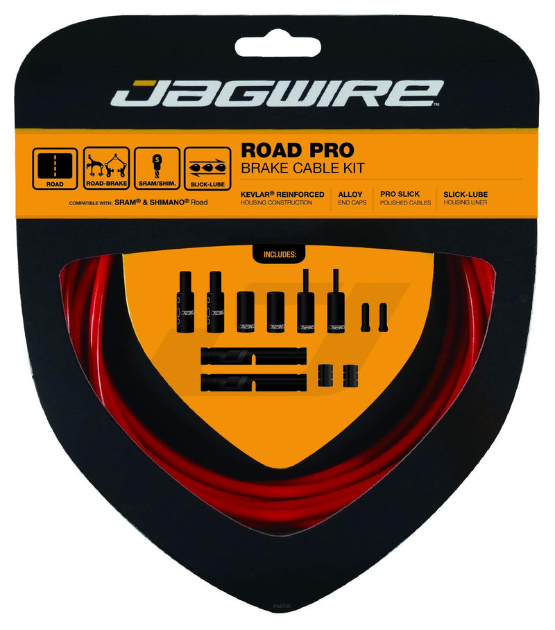 Load image into Gallery viewer, Jagwire JCK204 Pro Road Brake Cable Kit, Red, Shimano/SRAM - RACKTRENDZ
