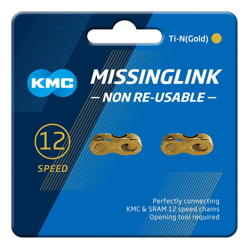 Load image into Gallery viewer, KMC Unisex Adult Missing Links 12NR Gold Missing Links 12nr - Gold. - RACKTRENDZ
