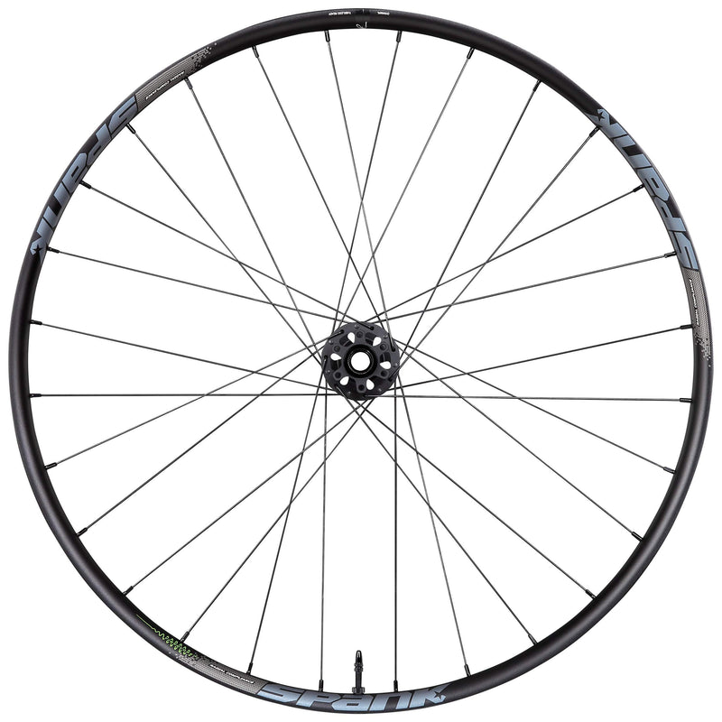 Load image into Gallery viewer, Spank Flare 24 Vibrocore, 27.5&quot;, 28H, Gravel Hex Hub 12x100m Unisex Adult Front Wheel, Black - RACKTRENDZ
