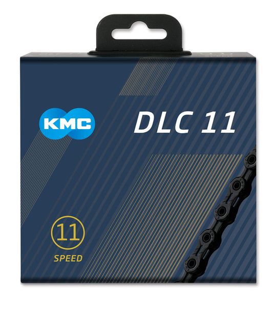KMC Black DLC 11 Chain, 1/2” x 11/128” - RACKTRENDZ