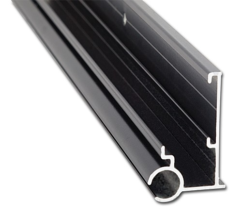 AP Products 021-56302-16 - 16' Aluminum Insert Gutter/Awning Rail, Black - RACKTRENDZ
