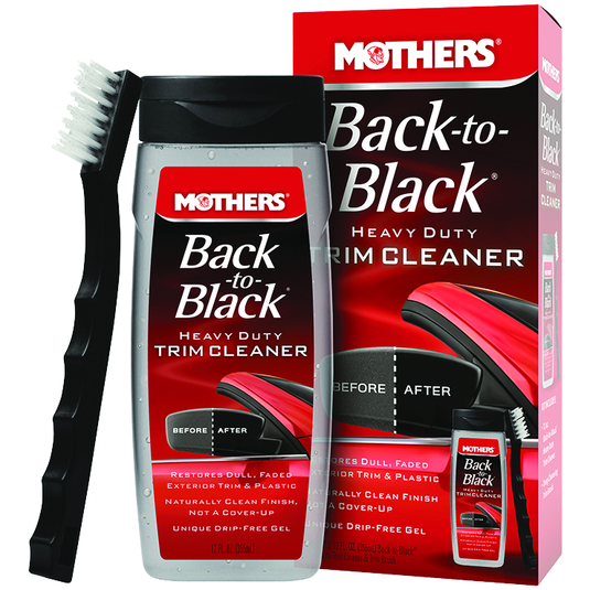 Mothers 06141 - Back-to-Black® Heavy Duty Trim Cleaner Kit 12 oz (1 Unit) - RACKTRENDZ