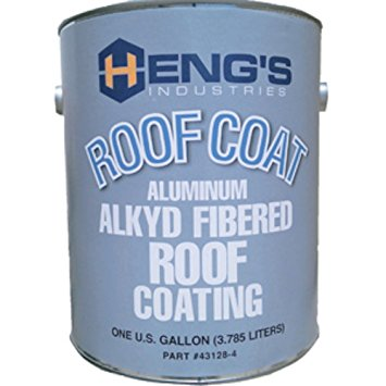 Heng's 43128-4 - 128 oz. Fibered Metal Silver Roof Coating - RACKTRENDZ