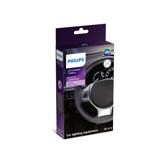 PHILIPS 18954C2 - PHILIPS LED Canbus Adapter H8/H9/H11/H16JP (2) - RACKTRENDZ