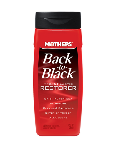 Mothers 36112 - Back-To-Black Trim & Plastic Restorer - 12oz - RACKTRENDZ
