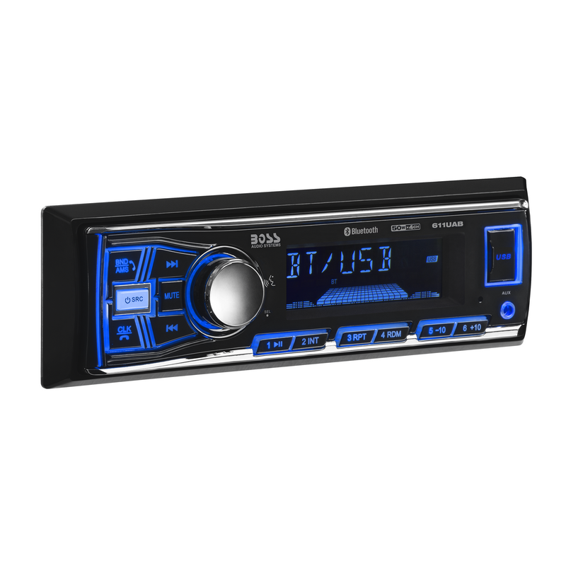 Load image into Gallery viewer, Boss 611UAB - MECH-LESS Multimedia Player (No CD/DVD) Bluetooth Single DIN 50W x 4 - RACKTRENDZ
