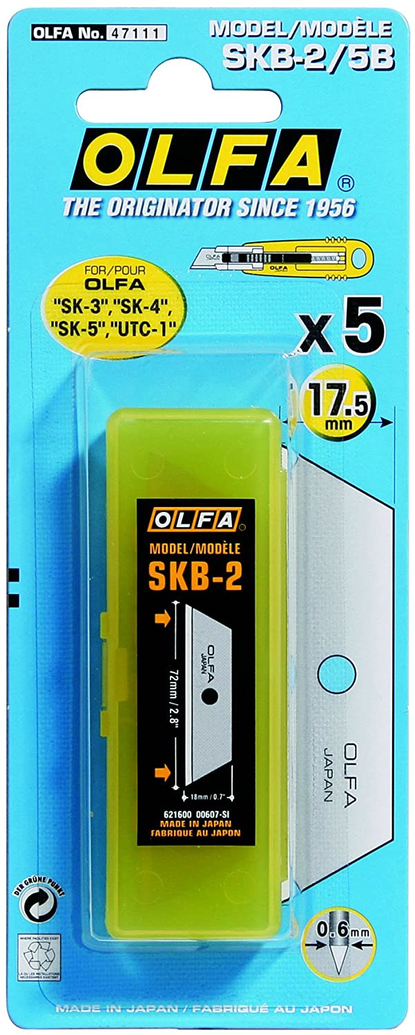 Load image into Gallery viewer, Olfa 9612 - SKB-2/5B Trapezoid Blade, 5-Pack - RACKTRENDZ
