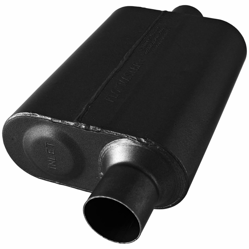 Load image into Gallery viewer, Flowmaster 8042541- 40 Series Stainless Steel Chambered Muffler - 2.50 Offset In / 2.50 Center Out - RACKTRENDZ
