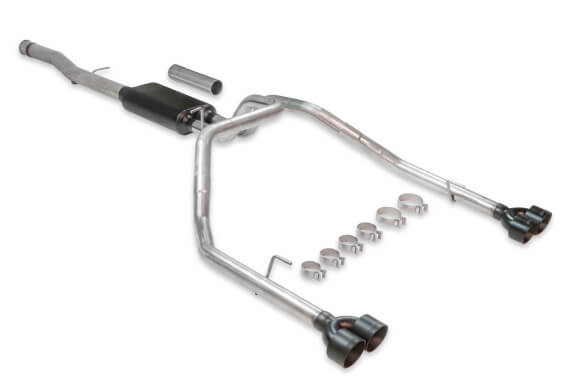 Load image into Gallery viewer, Flowmaster 817891 - 3.5&quot; American Thunder Cat-Back Quad Exit Exhaust System for Chevrolet SIlverado / GMC Sierra 1500 Double &amp; Crew Cab with 6.2L Engine 19-22 - RACKTRENDZ
