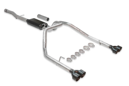 Flowmaster 817891 - 3.5" American Thunder Cat-Back Quad Exit Exhaust System for Chevrolet SIlverado / GMC Sierra 1500 Double & Crew Cab with 6.2L Engine 19-22 - RACKTRENDZ