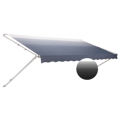 Dometic Corp 848NR21.40TB - 8500 Patio Awning, Onyx, 21', White Weathershield/ White End Cap - RACKTRENDZ