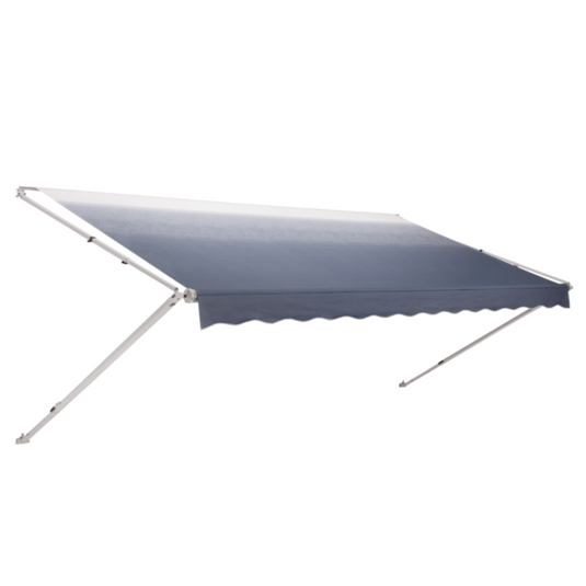 Dometic Corp 848NT19.40TB - 8500 Patio Awning, Azure, 19', White Weathershield/ White End Cap - RACKTRENDZ