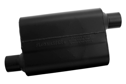 Flowmaster 942548 - Super 44 Series Delta Flow™ Aluminized Steel Oval Black Exhaust Muffler (2.5