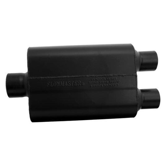 Flowmaster 9430452 - Super 44 Series Delta Flow™ Aluminized Steel Oval Black Exhaust Muffler (3