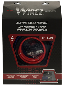 Wirez AKP-8 - 8 Gauge Amplifier Installation Kit - RACKTRENDZ
