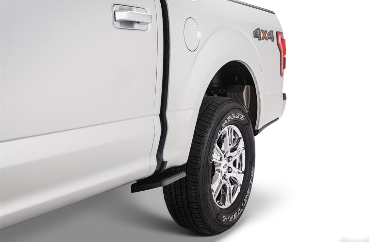 Load image into Gallery viewer, AMP Research 75412-01A - Retractable Flip Down Side BedStep Black (F-150 15-23) - RACKTRENDZ
