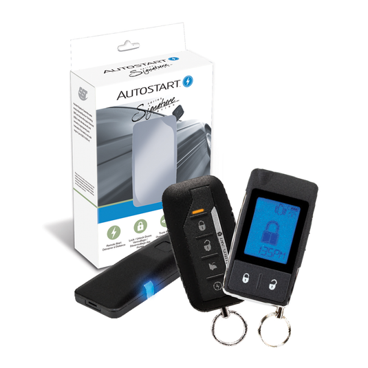 Autostart AS-RFD7506 - RF kit of 2 (1 5 button LCD 2-Way Remote) and (1 5 button 1-Way Remote) for DS4 compatible with DB3, XL202 needed - RACKTRENDZ