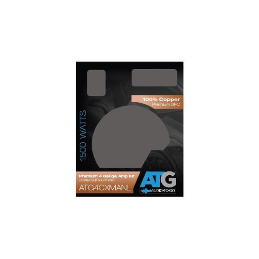 ATG ATG4CXMANL - ATG Audio Transcend Series 100% Copper 4 Gauge Amp Kit w/ ANL Fuseholder - RACKTRENDZ