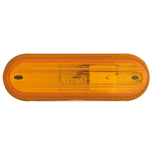 MARKER LIGHT,THIN OVAL, 1-WIRE, AMBER