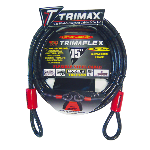 15' L X 10MM TRIMAFLEX DUAL LOOP MULTI-USE CABLE