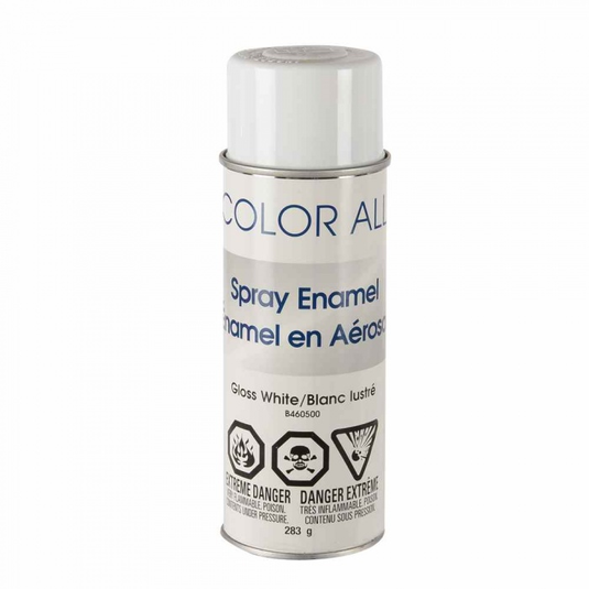 Krylon B460500-6 - Color All Enamel Spray Paint - Gloss White - 16 oz - Pack of 6 - RACKTRENDZ