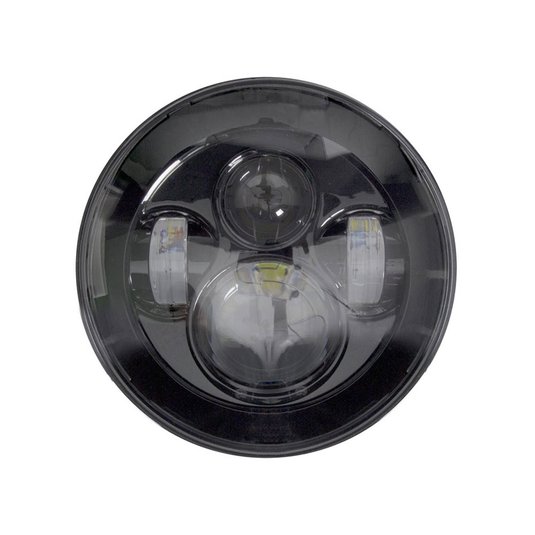 Saddle Tramp BC-701B - Black Round Motorcycle Headlights - 7