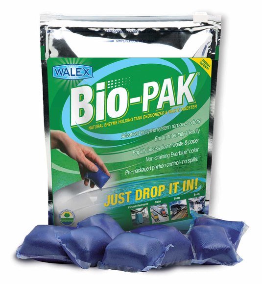 Walex BIOBLUBG - Bio-Pak Natural Enzyme Holding Tank Deodorizer & Waste Digester (50-pack) - RACKTRENDZ
