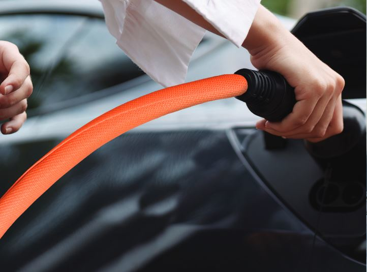 Load image into Gallery viewer, DEI 10680 - EV Charger Orange Cord Cover - RACKTRENDZ
