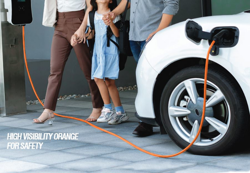 Load image into Gallery viewer, DEI 10680 - EV Charger Orange Cord Cover - RACKTRENDZ
