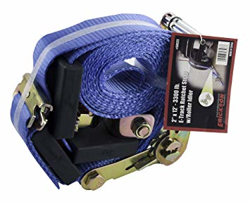 Load image into Gallery viewer, Erickson 58523 - Pair of E-Track Ratchet 2&quot;x12&#39; 3300K lb Blue Straps with Roller Idler - RACKTRENDZ
