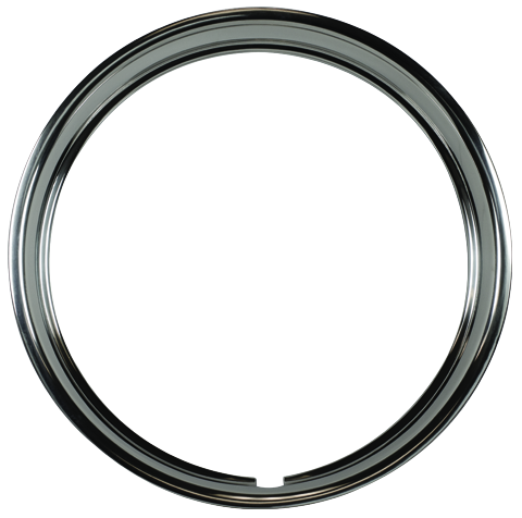Excalibur EX71-3005-15 - (2) Stainless Steel 15" Trim Rings 2.5" Lip (Fits 15x6 15x7) - RACKTRENDZ