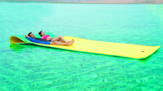 Maui FLT003 - Floating Mat 4.6X1.8M Green Lime & Orange - RACKTRENDZ