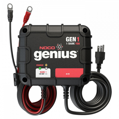 Noco GENIUS10 - 1-Bank 10 Amp On-Board Battery Charger - RACKTRENDZ
