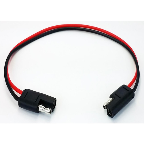 Power Sports IBTH18 - Hook-up Wire All Copper - 18GA 2Pin/ 2Pin Red/Blk Wire 1ft - RACKTRENDZ