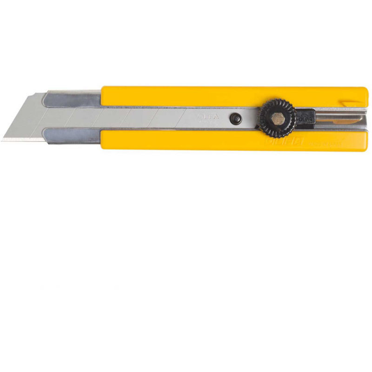 Olfa 5006 - H-1 Rubber Inset Grip Ratchet-Lock Utility Knife Yellow - RACKTRENDZ