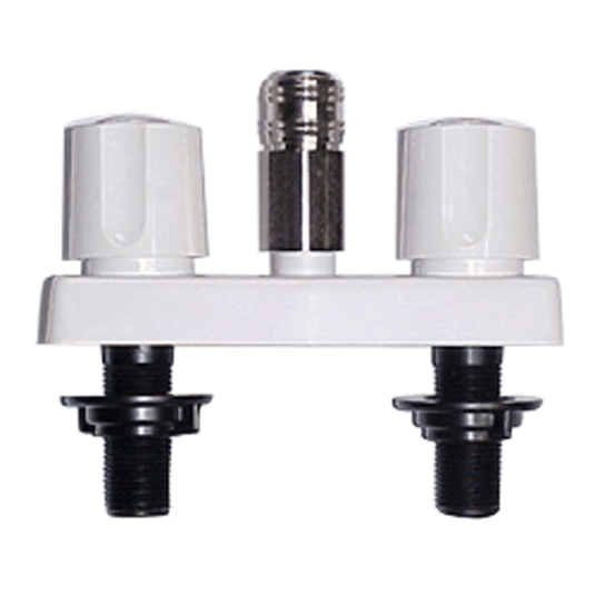 Valterra PF213246 - Phoenix™ Tub & Shower Faucet with Knob Handles & Quick Connect - White - RACKTRENDZ